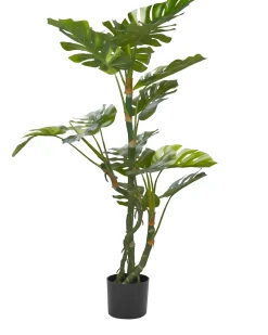 Online Beliani Pianta artificiale MONSTERA PLANT Verde Nero Verde
