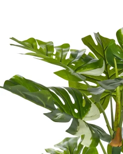 Online Beliani Pianta artificiale MONSTERA PLANT Verde Nero Verde