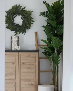 Discount Beliani Pianta artificiale MONSTERA PLANT Verde Verde Nero