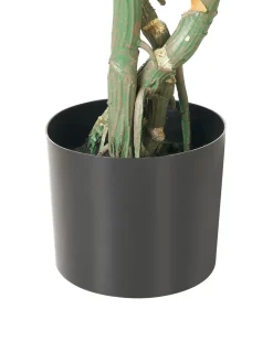 New Beliani Pianta artificiale MONSTERA Verde Verde Nero