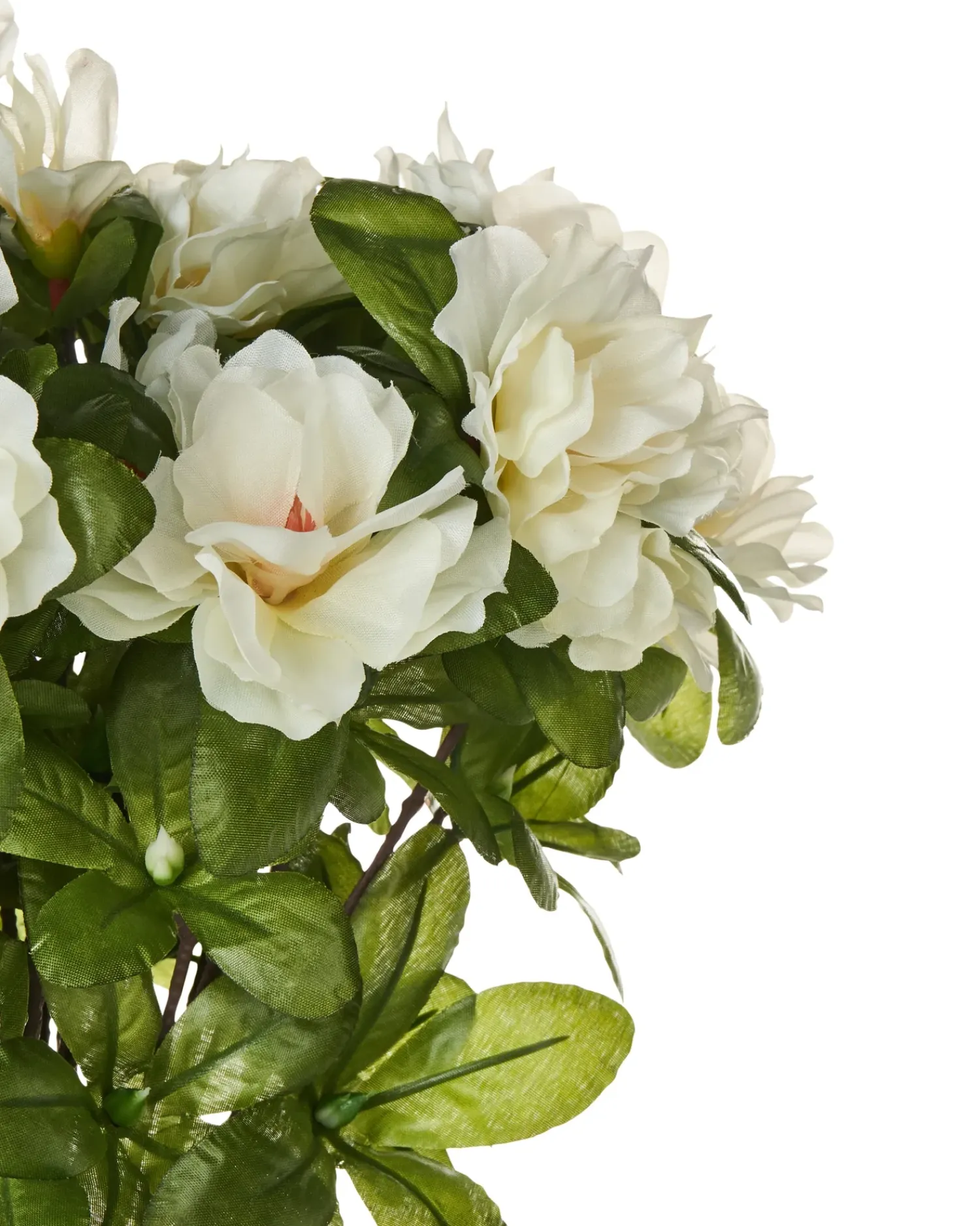 Beliani Pianta artificiale NOVELLA 36 cm Bianco Bianco Verde Nero