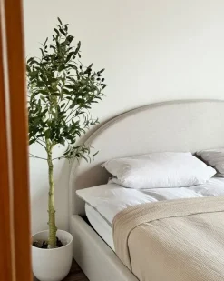 Hot Beliani Pianta artificiale OLIVE TREE Verde Nero Verde