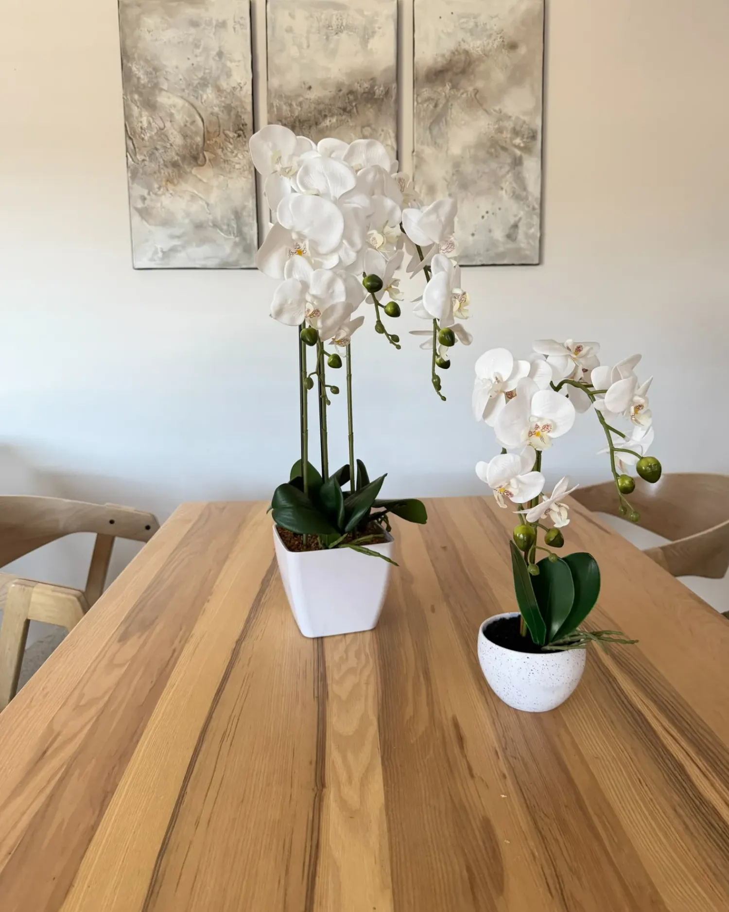 Hot Beliani Pianta artificiale ORCHID Bianco Bianco Verde