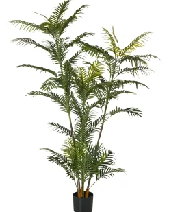 Clearance Beliani Pianta artificiale PALM TREE 180 cm Verde Verde Nero