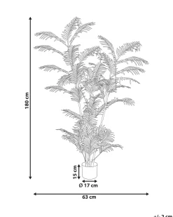 Clearance Beliani Pianta artificiale PALM TREE 180 cm Verde Verde Nero