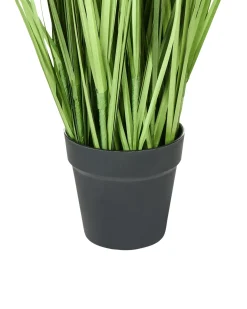 New Beliani Pianta artificiale PAMPAS GRASS 130 cm Verde Bianco Verde Nero
