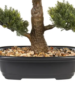 Sale Beliani Pianta artificiale PINE Verde Nero Verde
