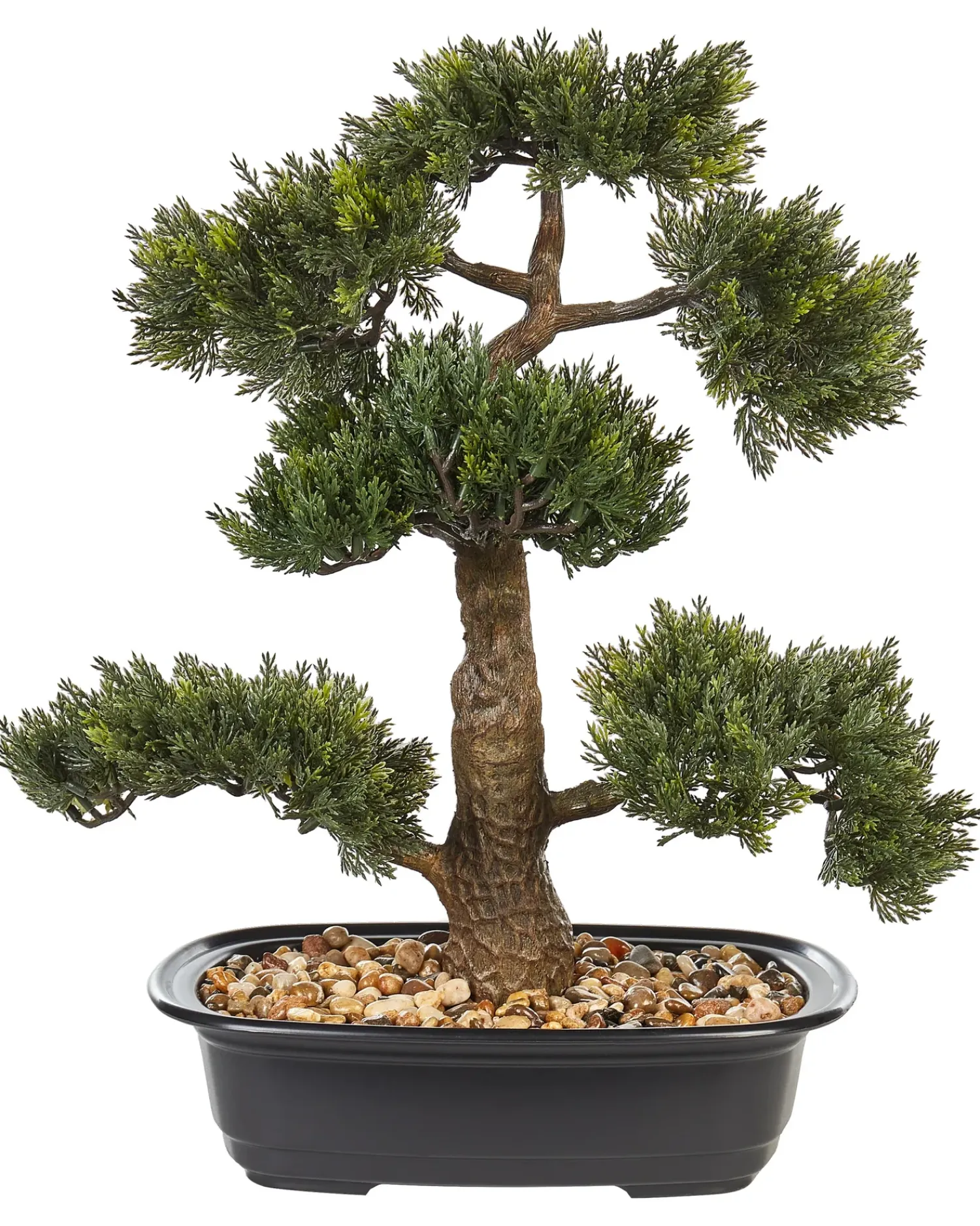 Sale Beliani Pianta artificiale PINE Verde Nero Verde