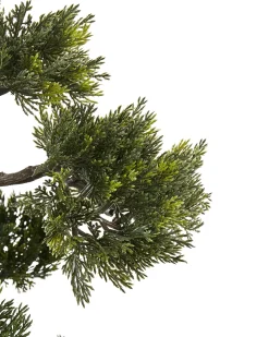 Sale Beliani Pianta artificiale PINE Verde Nero Verde