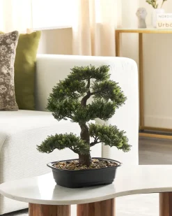 Sale Beliani Pianta artificiale PINE Verde Nero Verde