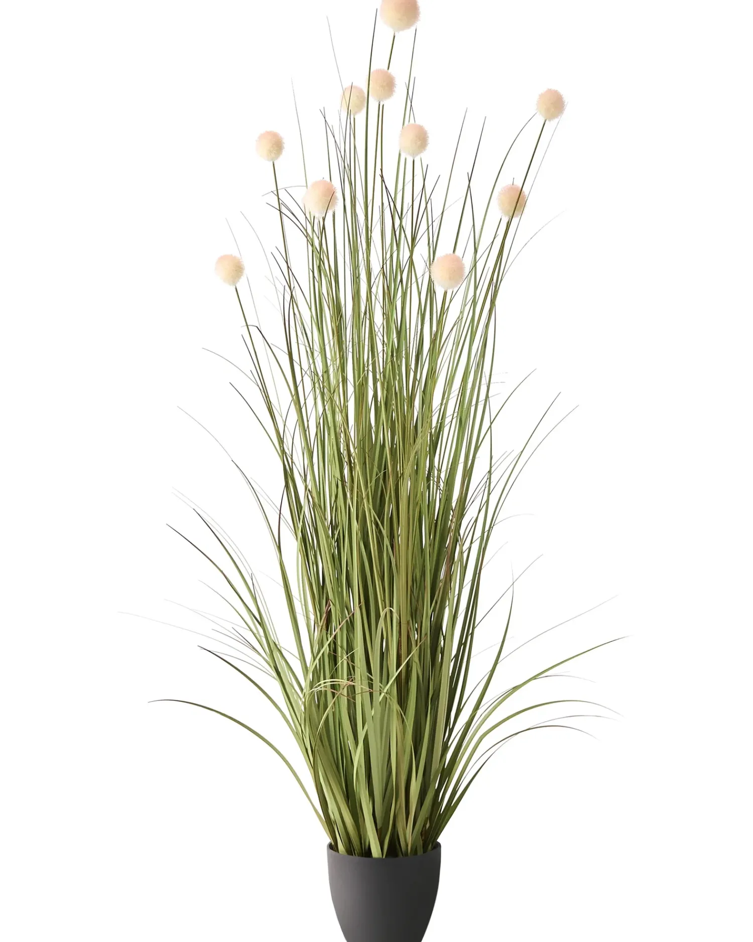 Best Beliani Pianta artificiale POMPOM GRASS 120 cm Verde Verde Nero Rosa