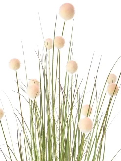 Best Beliani Pianta artificiale POMPOM GRASS 120 cm Verde Verde Nero Rosa