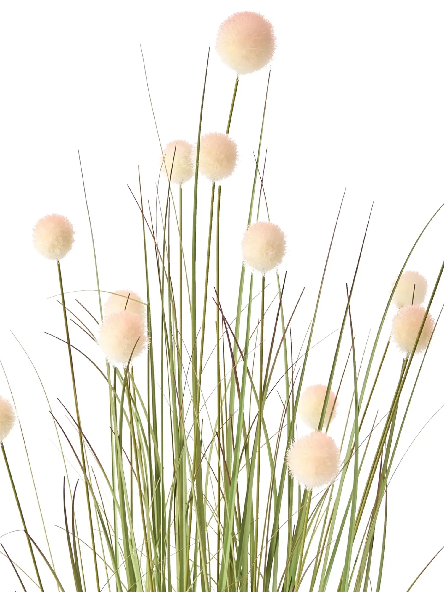 Best Beliani Pianta artificiale POMPOM GRASS 120 cm Verde Verde Nero Rosa
