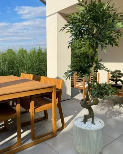 Discount Beliani Pianta artificiale RUSCUS TREE 166 cm Verde Nero Verde