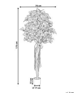 Beliani Pianta artificiale UMBRELLA TREE 175 cm Verde