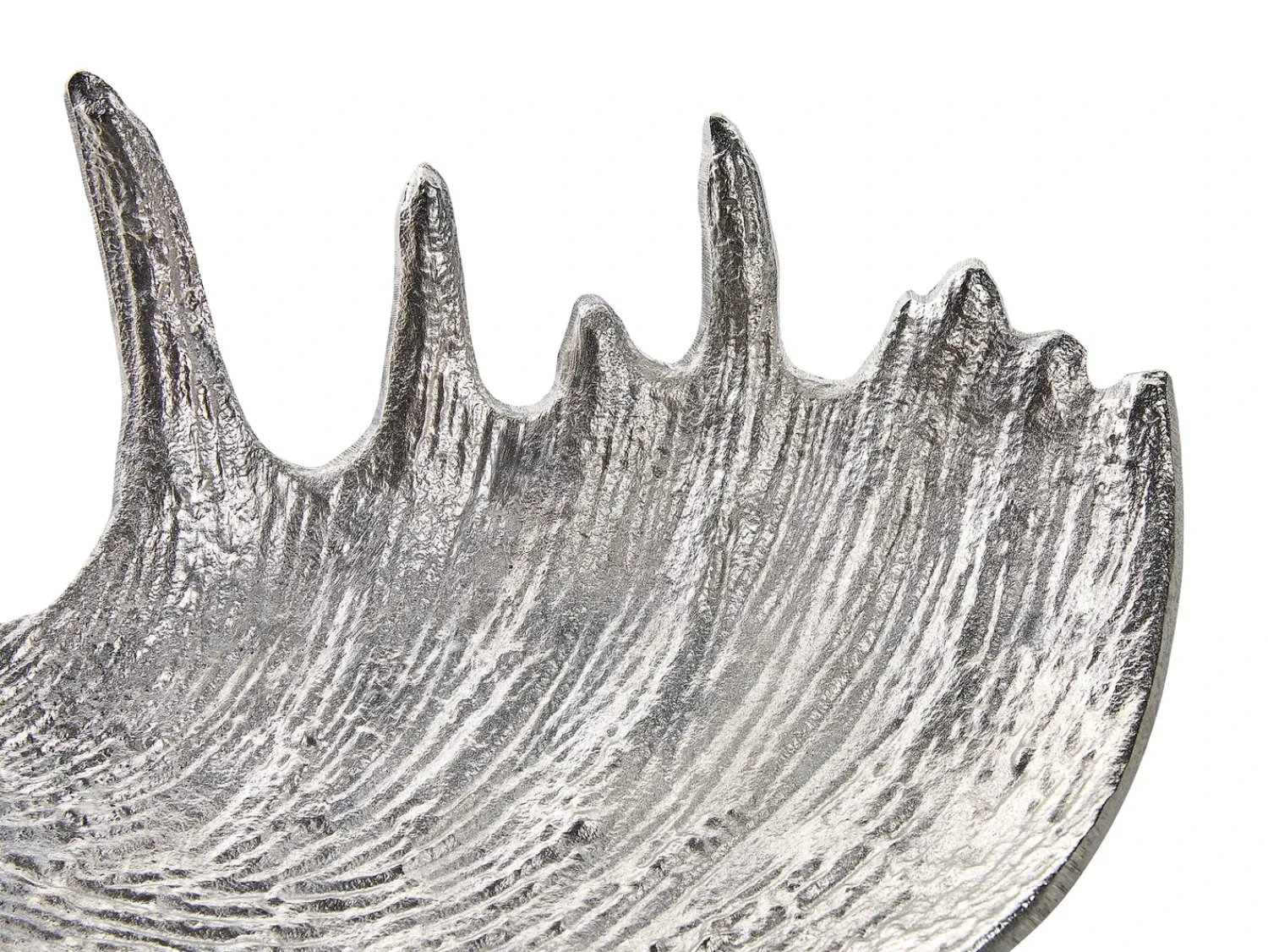 Hot Beliani Piatto decorativo Corna d'alce CARTHAGE Metallo Argento