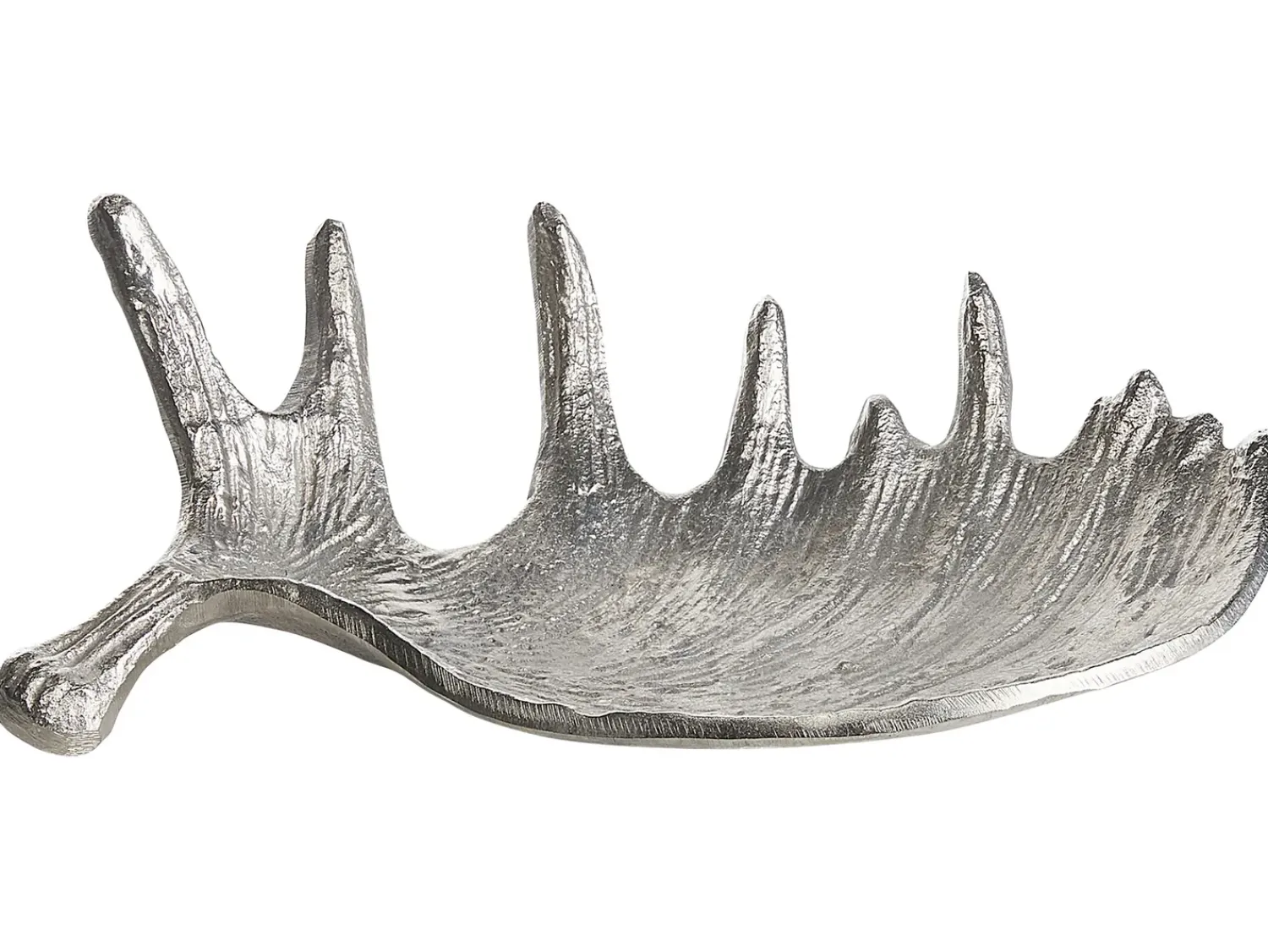 Hot Beliani Piatto decorativo Corna d'alce CARTHAGE Metallo Argento