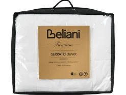 Best Beliani Piumino a doppio strato Piuma e piumino d'anatra Per tutto l'anno SERRATO Bianco