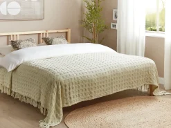 Clearance Beliani Piumone BERE Cotone 220 x 240 cm sporco Bianco