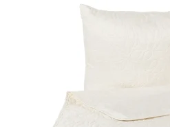 Beliani Piumone con cuscini RUDKHAN Bianco sporco Beige