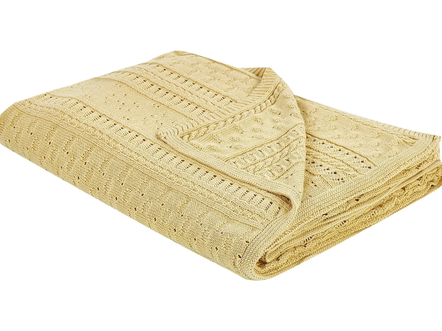 Clearance Beliani Piumone DAULET Cotone 150 x 200 cm Giallo