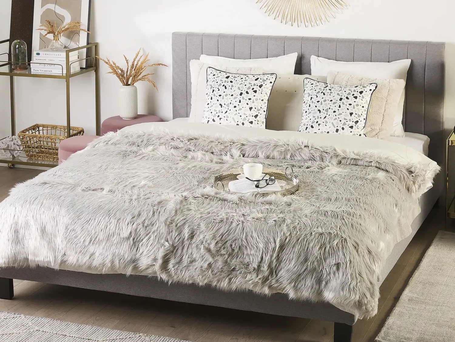 Outlet Beliani Piumone DELICE chiaro Grigio