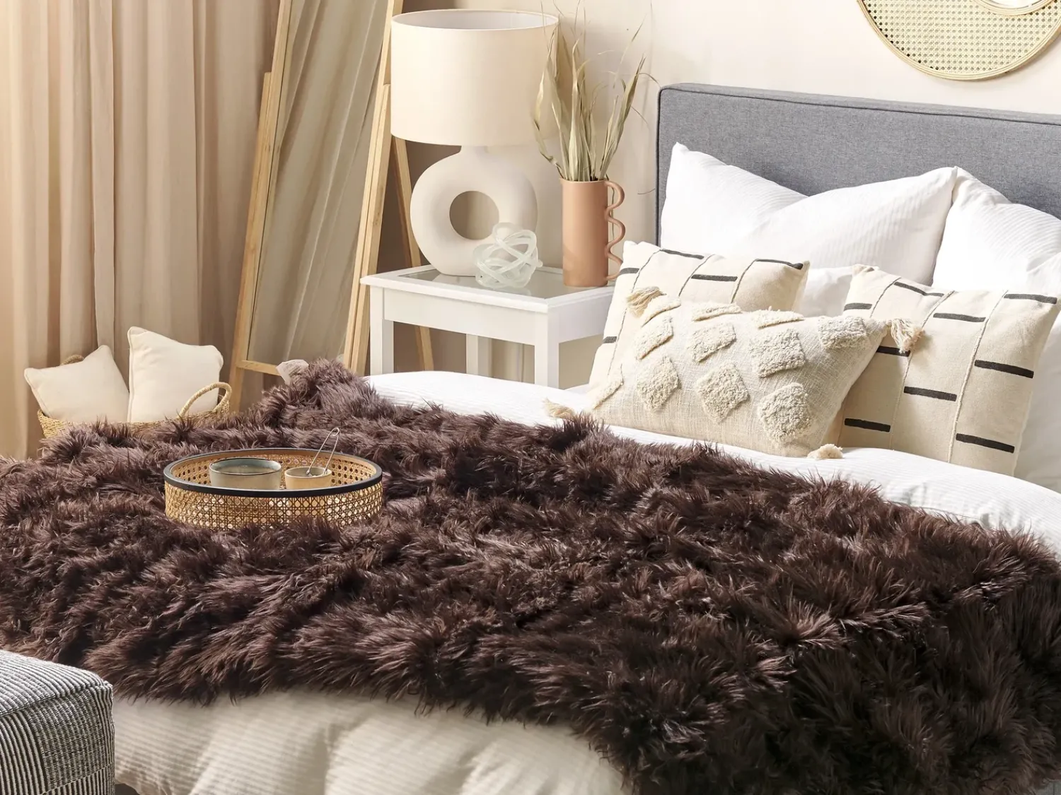 Discount Beliani Piumone DELICE Marrone