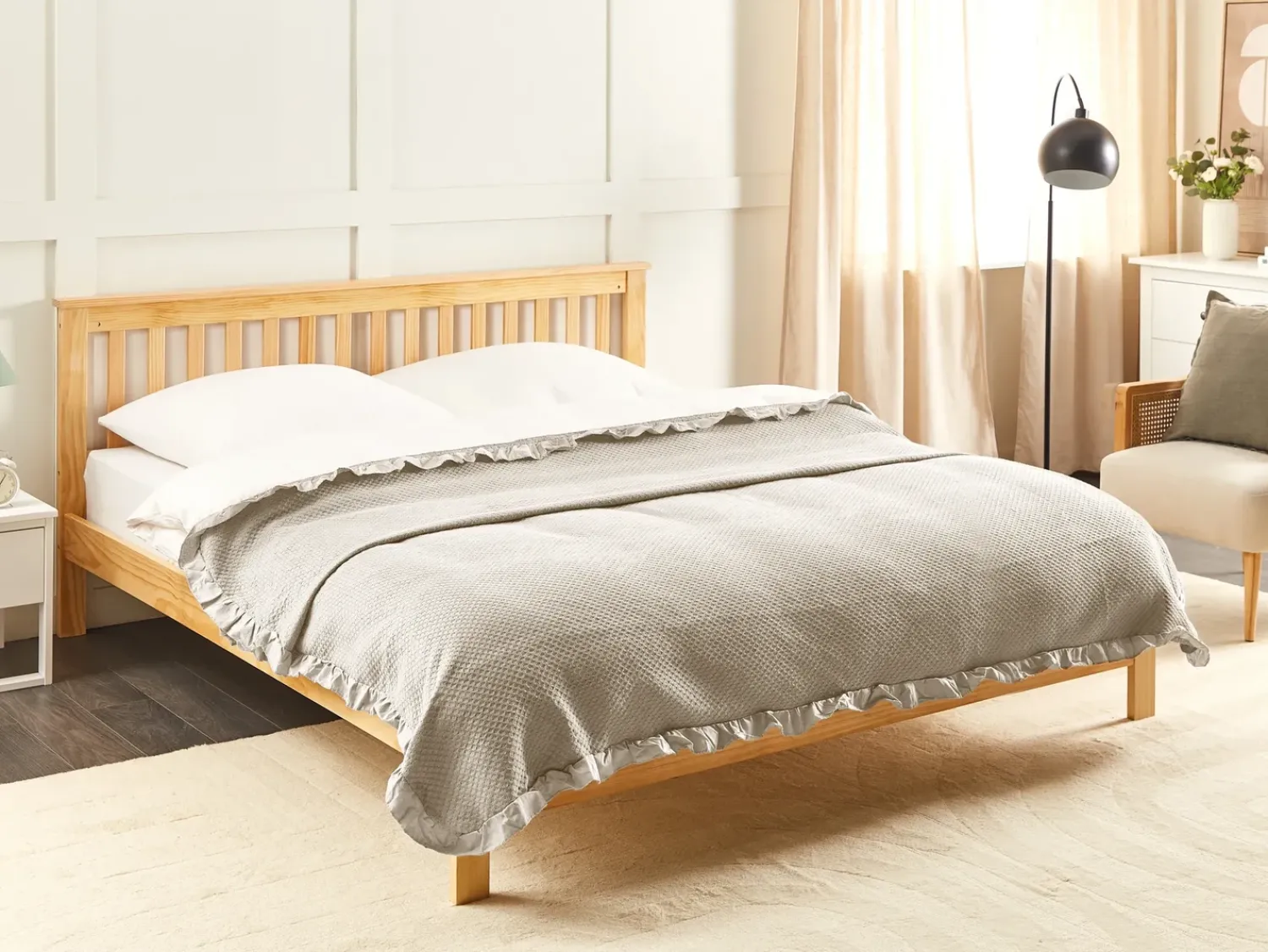Outlet Beliani Piumone HATTON Cotone Tortora Beige