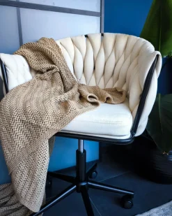 Clearance Beliani Piumone ILEN Cotone 150 x 200 cm chiaro Marrone