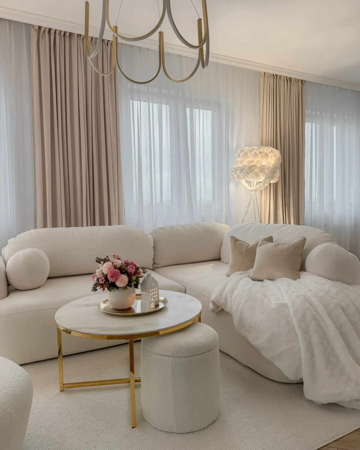 Outlet Beliani Piumone KANDILLI sporco Bianco