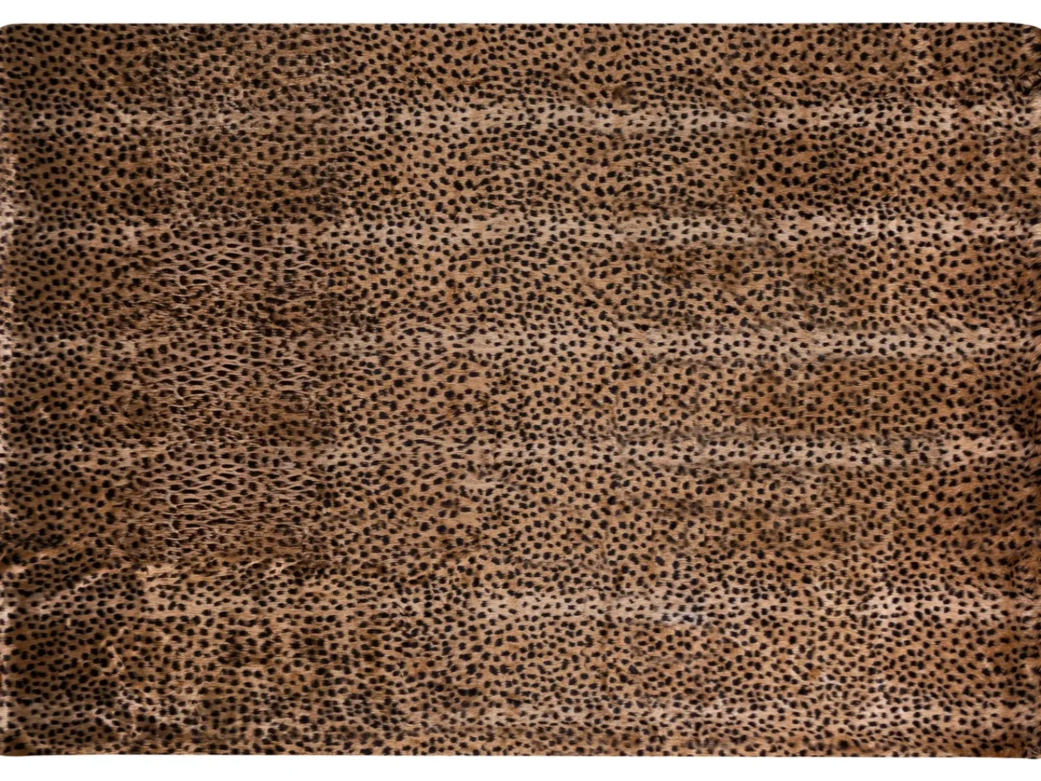 Outlet Beliani Piumone KUDELI Finta pelliccia Marrone Beige Marrone Nero