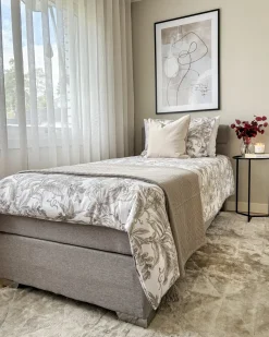 Discount Beliani Piumone LINDULA Cotone Tortora Beige