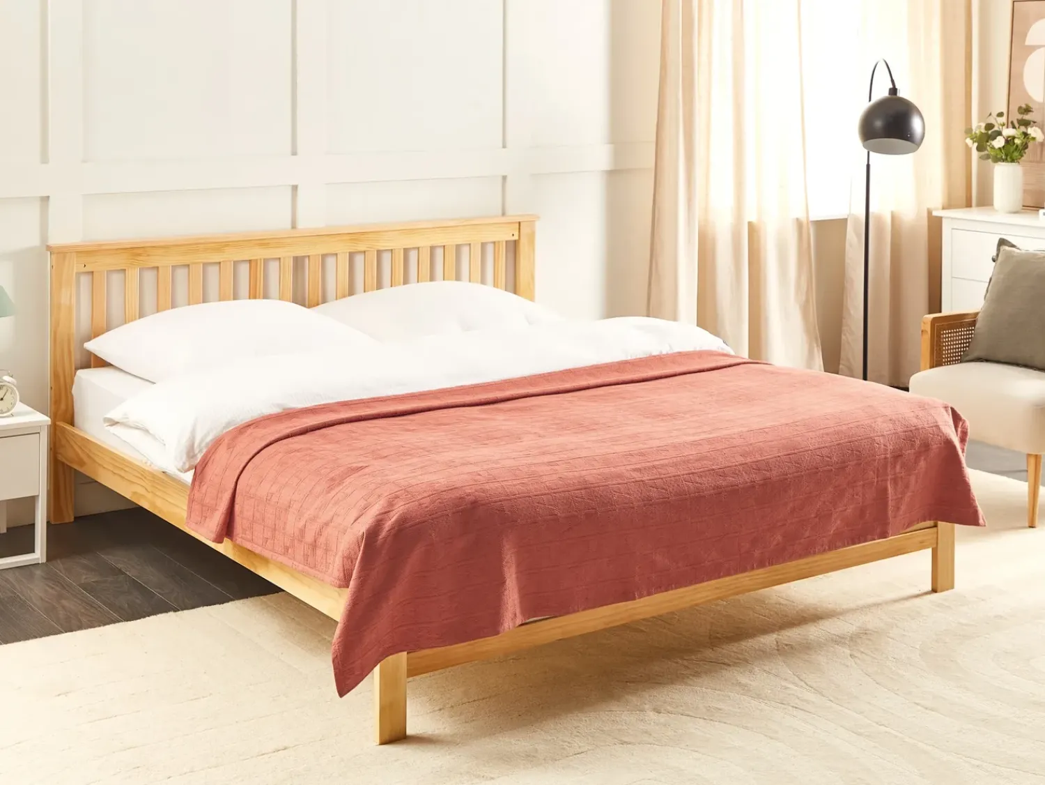 Hot Beliani Piumone MARAKA Cotone chiaro Rosso