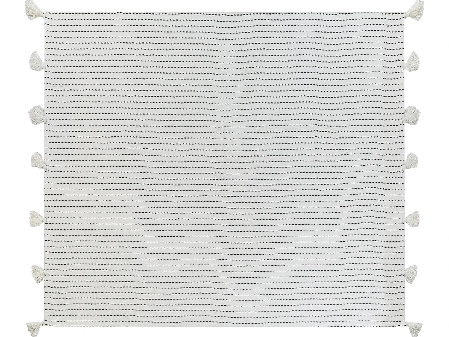 Sale Beliani Piumone MODAR Cotone Bianco sporco Bianco Nero