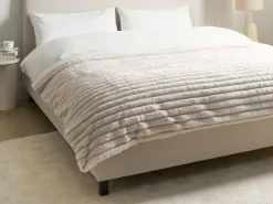 Hot Beliani Piumone RAKYA Finta pelliccia chiaro Beige