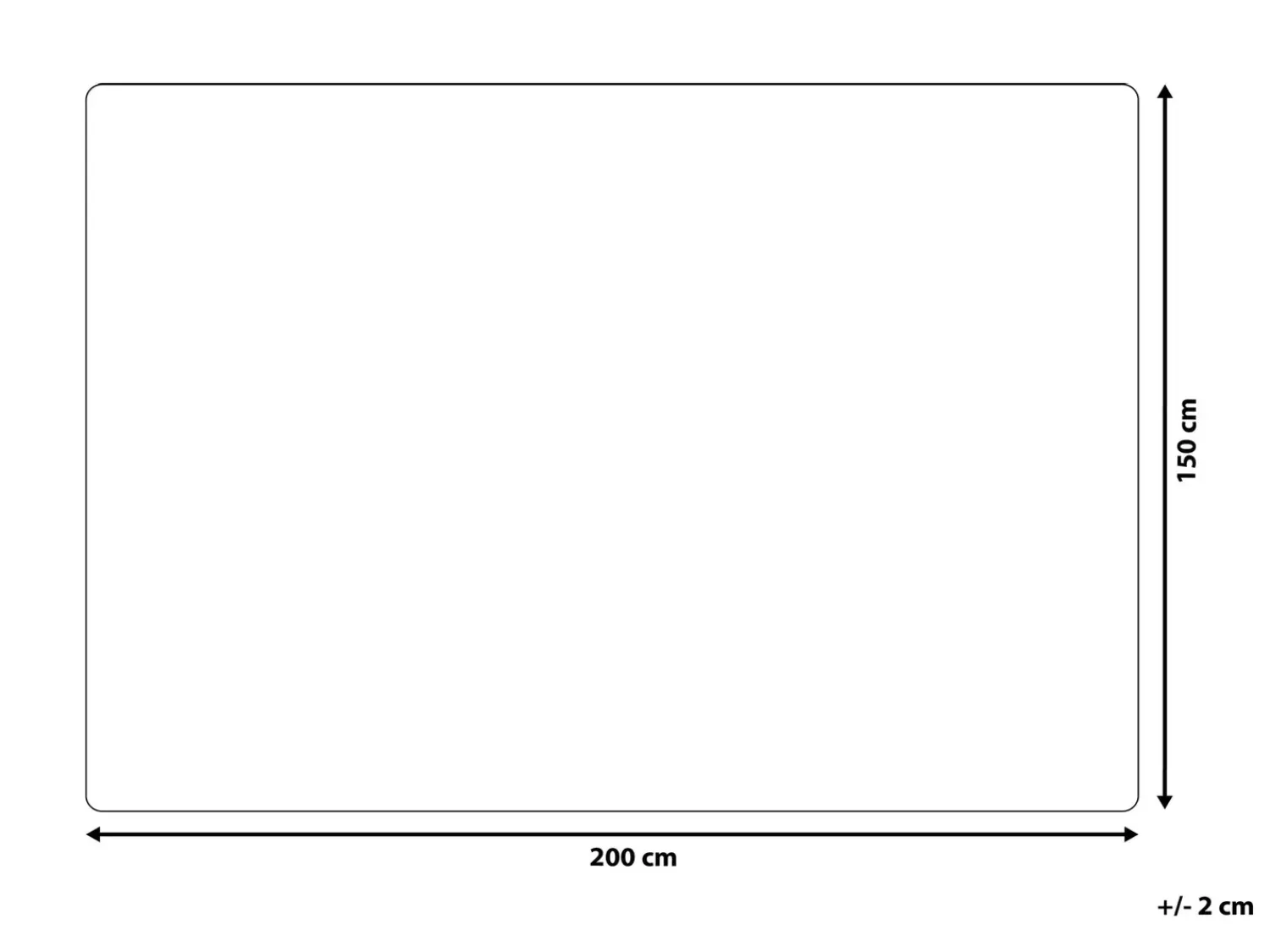 Beliani Piumone RAKYA Finta pelliccia 150 x 200 cm Bianco