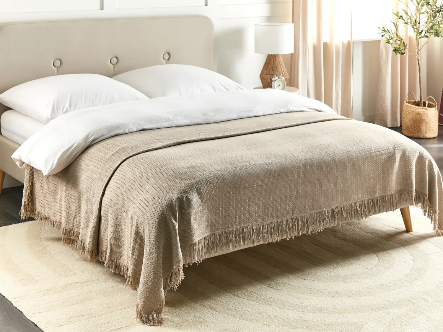 Best Beliani Piumone YERBENT Cotone Tortora Grigio