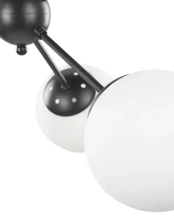 Online Beliani Plafoniera ADAWRO Metallo /Bianco Nero