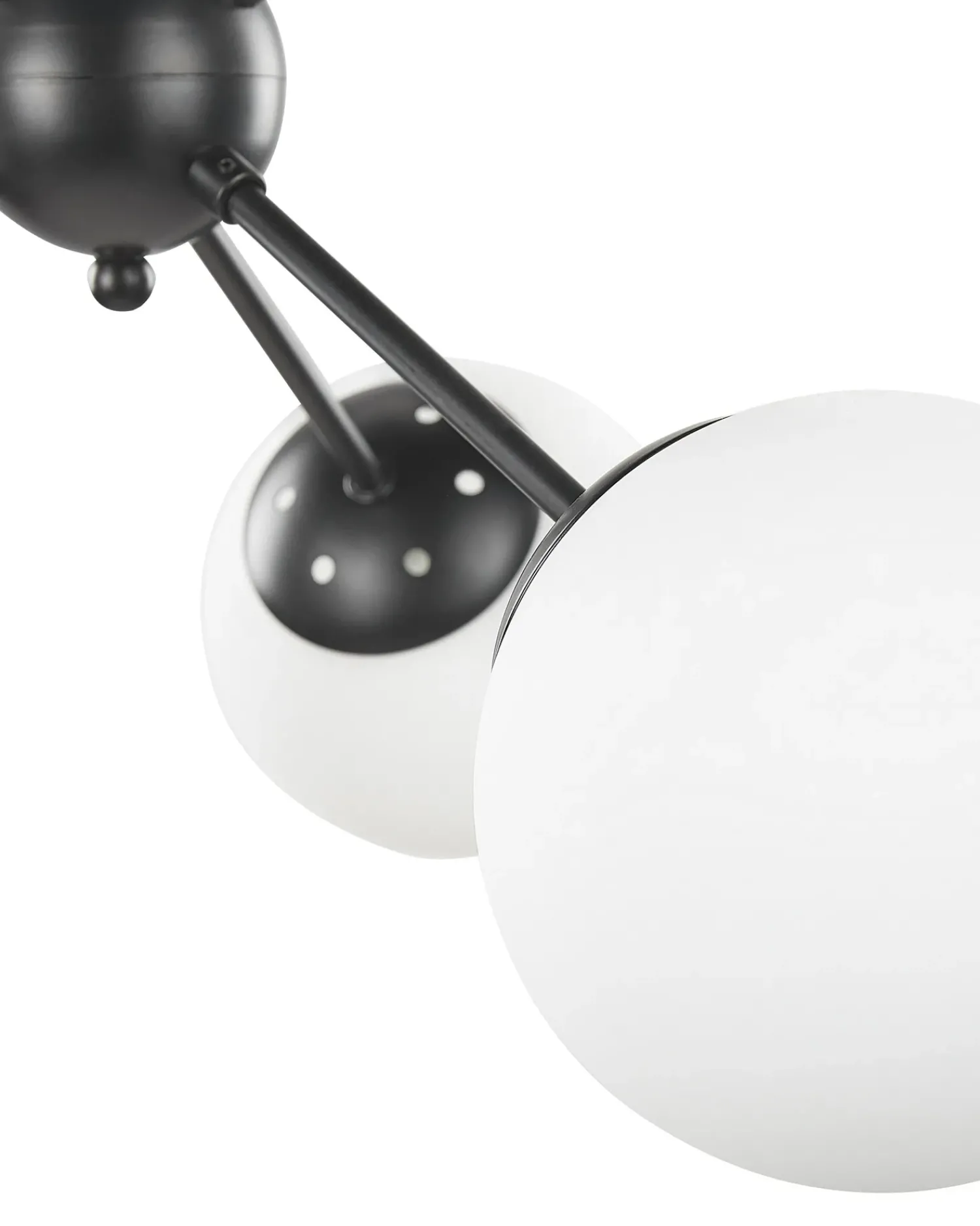 Online Beliani Plafoniera ADAWRO Metallo /Bianco Nero