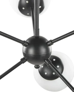 Online Beliani Plafoniera ADAWRO Metallo /Bianco Nero