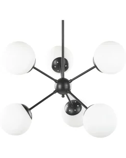 Online Beliani Plafoniera ADAWRO Metallo /Bianco Nero