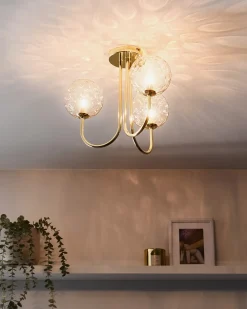Beliani ANADYR Vetro Beige Beige Oro
