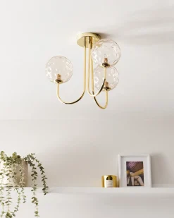 Beliani ANADYR Vetro Beige Beige Oro
