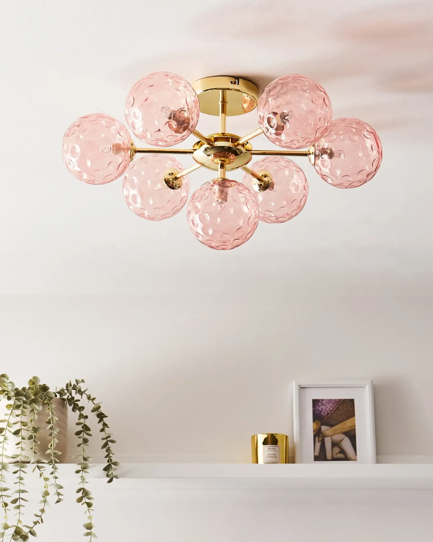 Hot Beliani ANADYR Vetro Rosa Oro Rosa