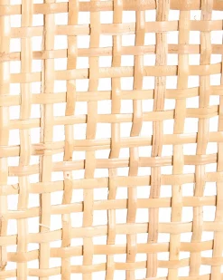 New Beliani Plafoniera CHIREDZI Rattan Naturale Naturale Nero