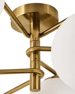 Sale Beliani Plafoniera ISAR Metallo Oro Bianco Oro