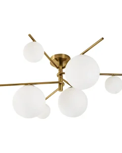 Sale Beliani Plafoniera ISAR Metallo Oro Bianco Oro