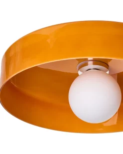 Best Beliani Plafoniera LUGUSE Vetro Arancione