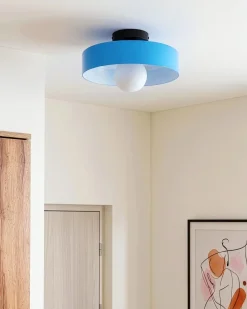 Clearance Beliani Plafoniera LUGUSE Vetro Blu