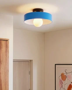 Clearance Beliani Plafoniera LUGUSE Vetro Blu